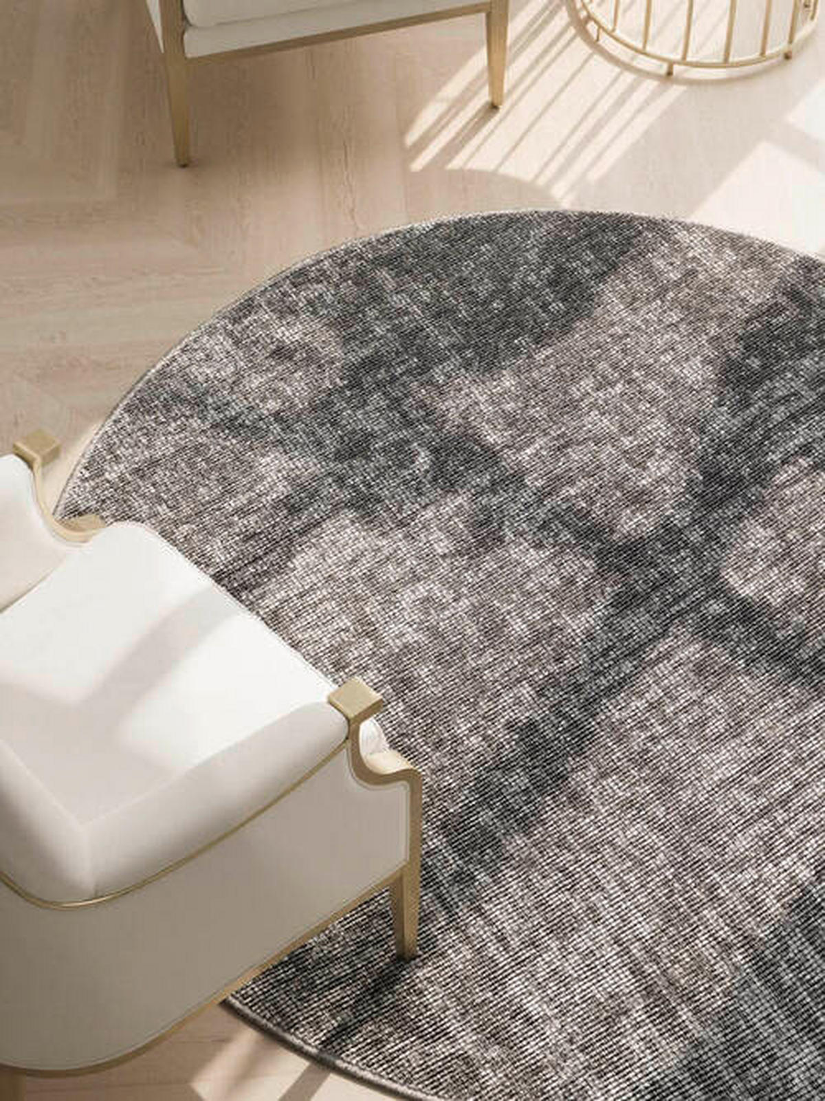 TEPPICH 160 cm Brilliance Braun  - Braun, KONVENTIONELL, Textil (160cm) - Elle Decoration