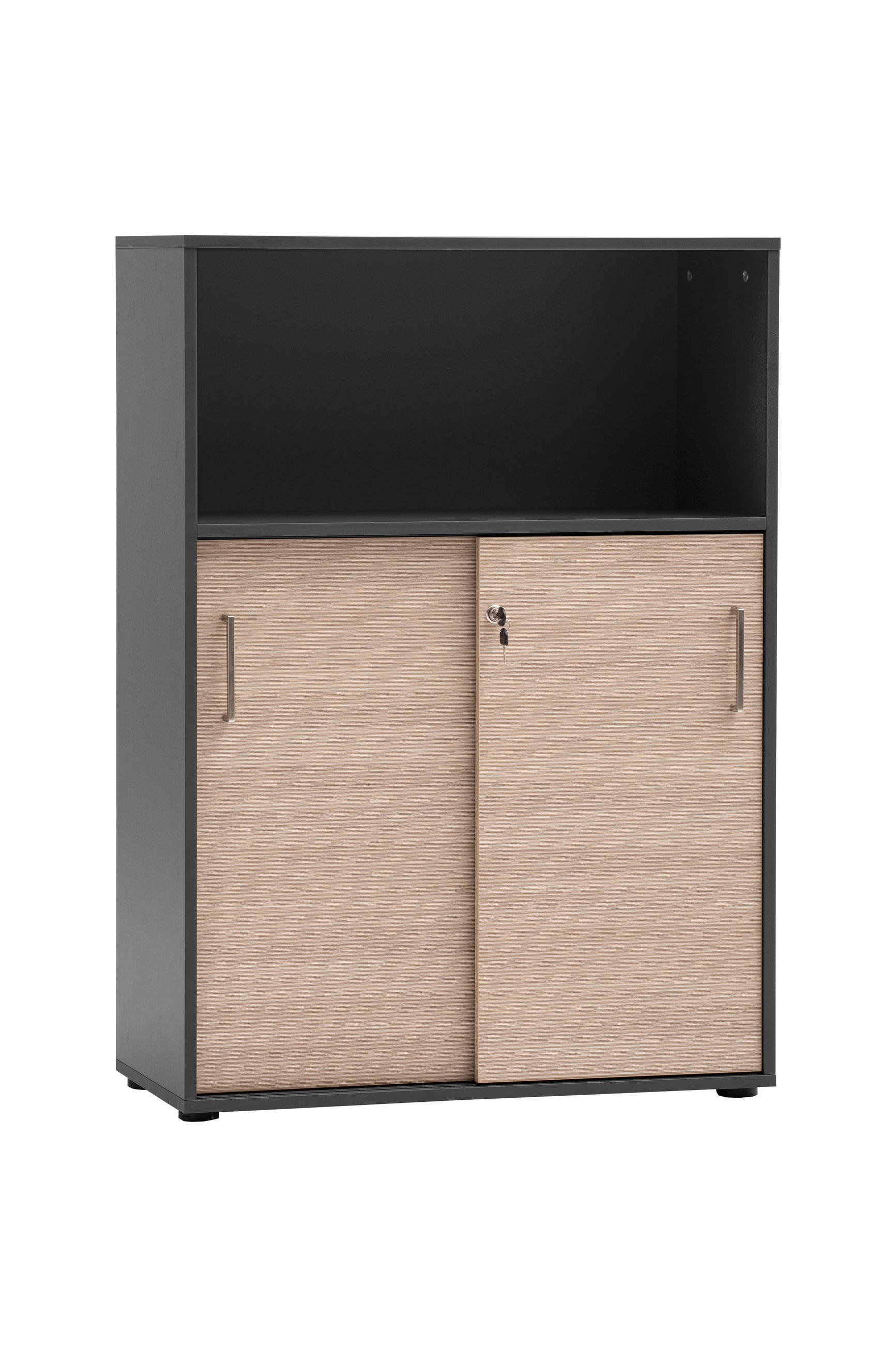 AKTENSCHRANK 80,1/113,4/38,2 cm  - Anthrazit/Beige, MODERN, Holzwerkstoff (80,1/113,4/38,2cm) - MID.YOU