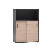 AKTENSCHRANK 80,1/113,4/38,2 cm  - Anthrazit/Beige, MODERN, Holzwerkstoff (80,1/113,4/38,2cm) - MID.YOU