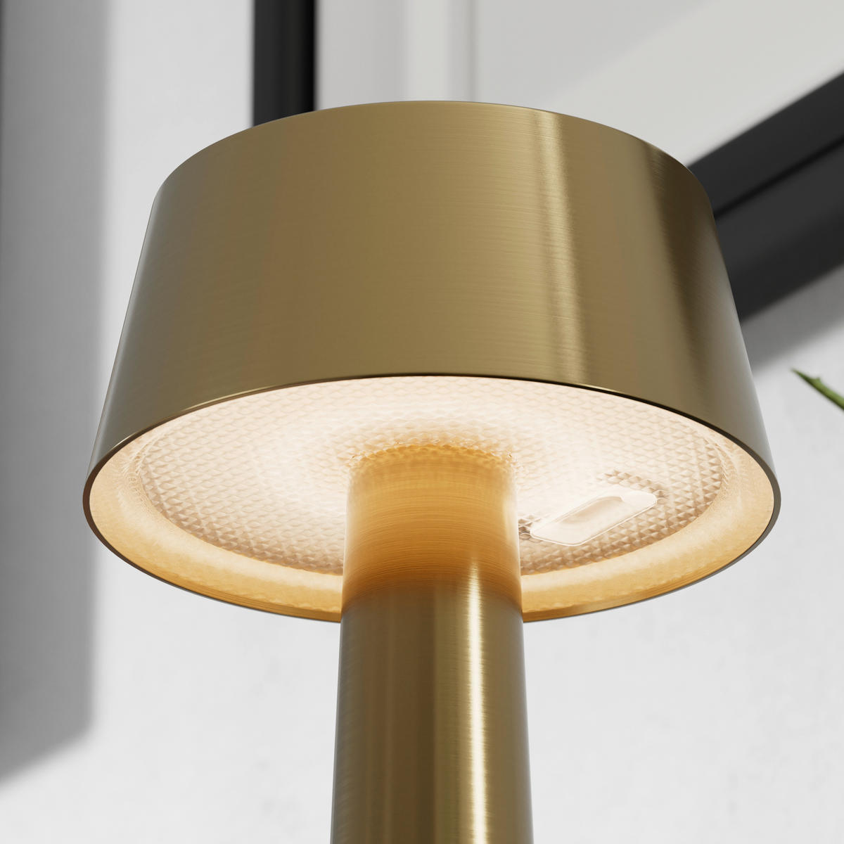 AKKU-TISCHLEUCHTE Aniara 11/22,1 cm  - Goldfarben, Basics, Metall (11/22,1cm) - Novel