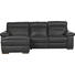 SEDACÍ SOUPRAVA, černá, kůže - černá, Konvenční, dřevo/kůže (162/264cm) - Natuzzi Editions SEDACÍ SOUPRAVA, černá, kůže - černá, Konvenční, dřevo/kůže (162/264cm) - Natuzzi Editions
