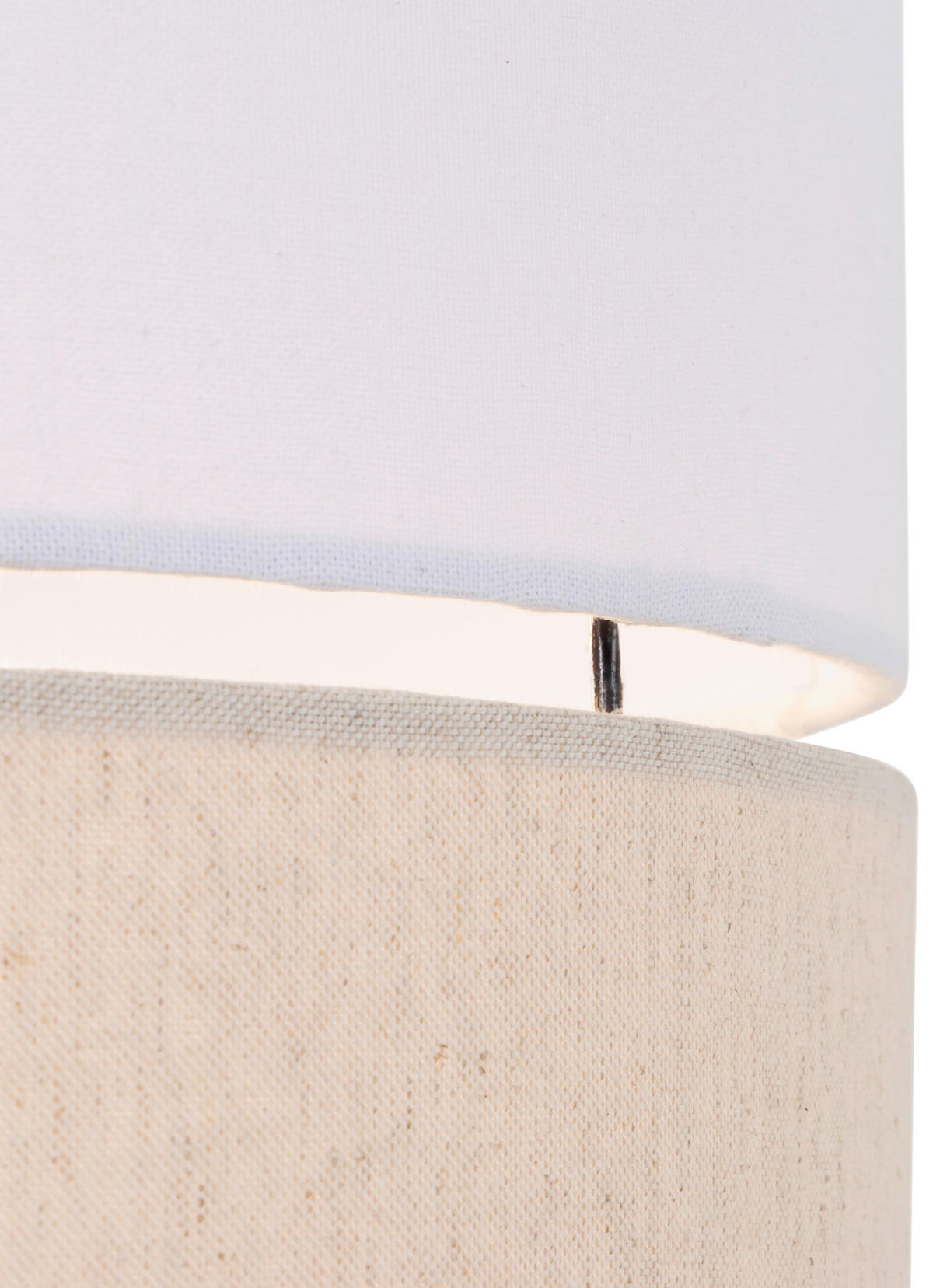 HÄNGELEUCHTE 37/120 cm   - Beige/Weiß, MODERN, Kunststoff/Textil (37/120cm) - Novel