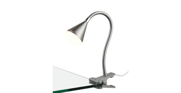 LED-KLEMMLEUCHTE - Chromfarben, Basics, Kunststoff/Metall (42cm) - Boxxx