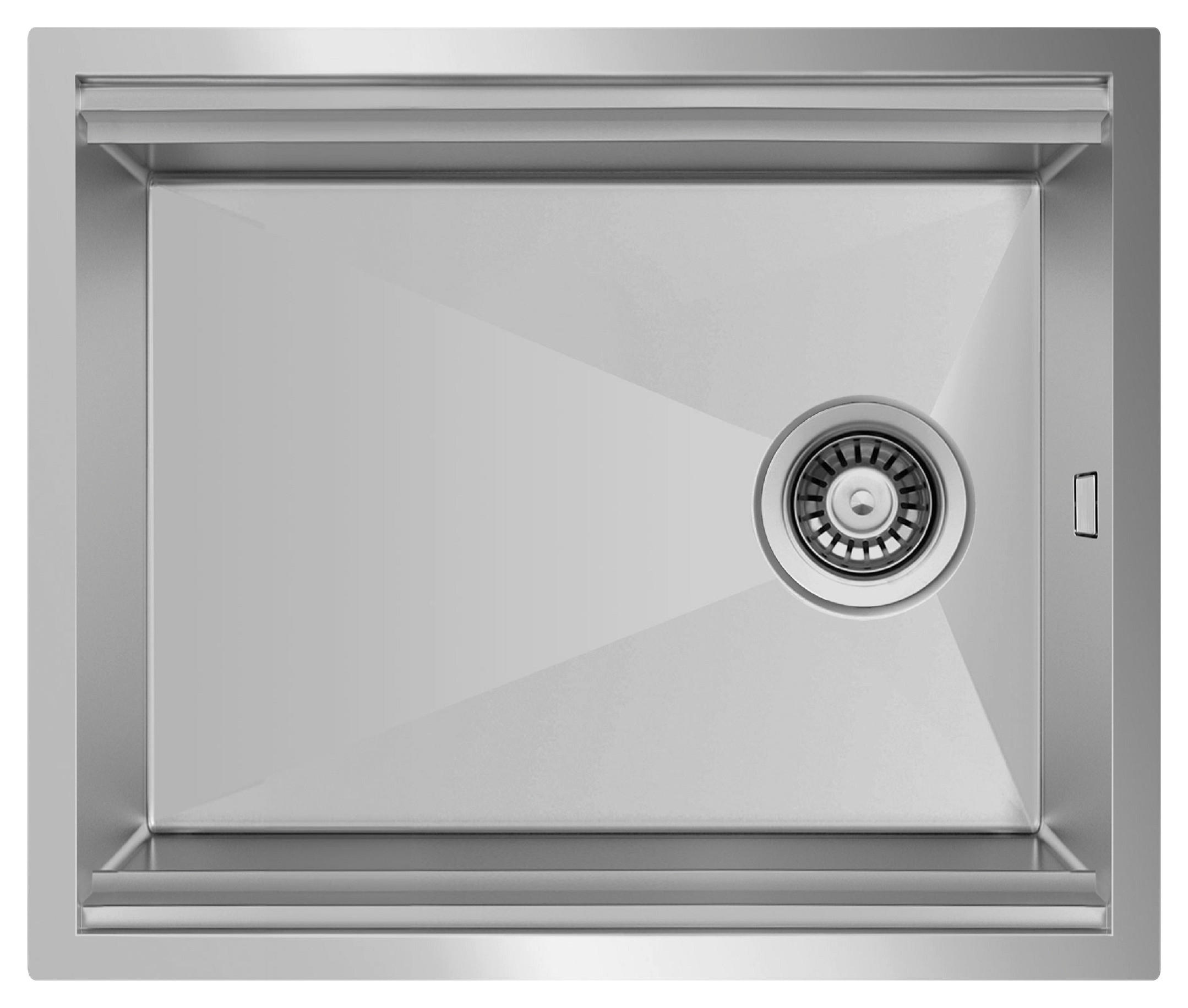 SPÜLE 17502000610484100-80  - Edelstahlfarben, Basics, Metall (61/25,8/48,4cm) - Respekta
