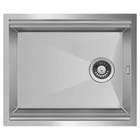 SPÜLE 17502000610484100-80  - Edelstahlfarben, Basics, Metall (61/25,8/48,4cm) - Respekta