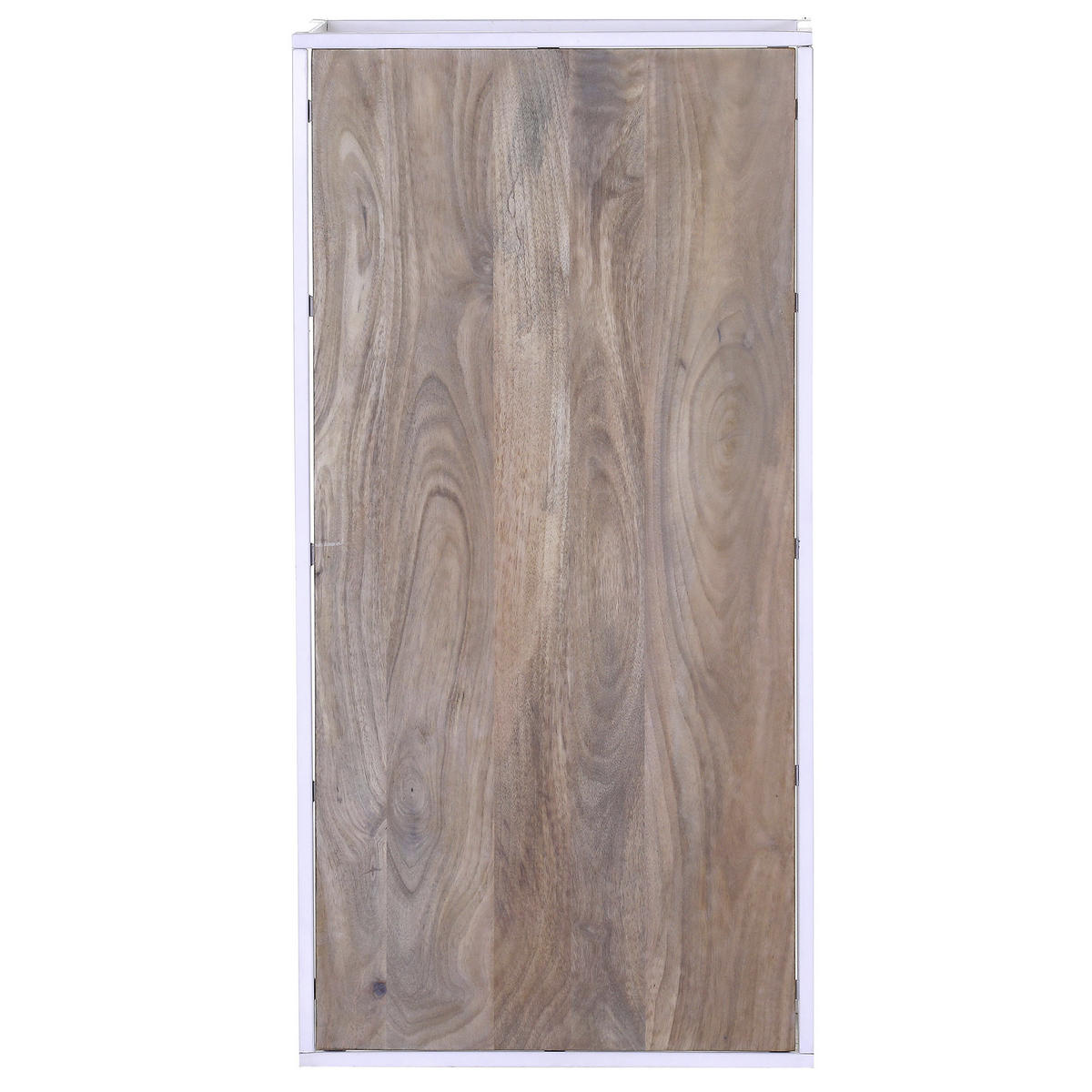 COUCHTISCH Mangoholz massiv 100/50/40 cm rechteckig Weiß  - Weiß, Trend, Holz/Metall (100/50/40cm) - Livetastic