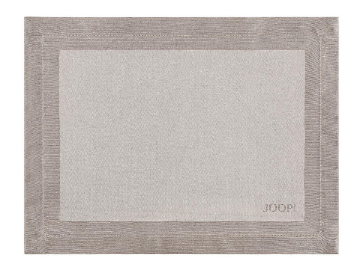TISCHSET 2ER-SET Signature Textil Sandfarben 36/48 cm  - Sandfarben, Design, Textil (36/48cm) - Joop!