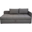 SCHLAFSOFA Flachgewebe Grau  - Schwarz/Grau, Basics, Kunststoff/Textil (205/90/95cm) - Xora