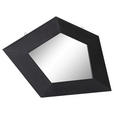 WANDSPIEGEL 100/70/4 cm    in Freiform  - Schwarz, LIFESTYLE, Glas/Holzwerkstoff (100/70/4cm) - Landscape