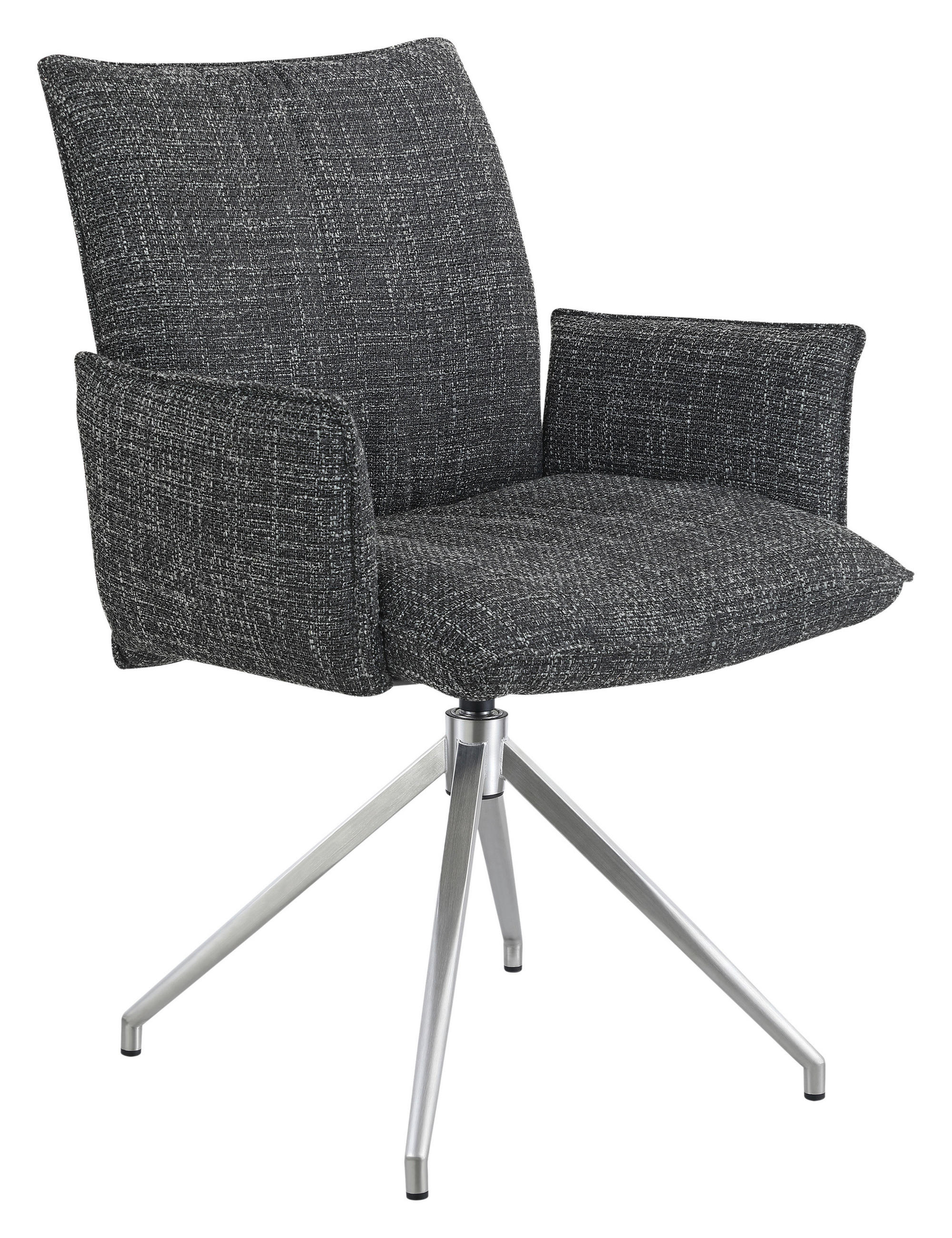 Novel Armlehnstuhl Schwarz, Edelstahl 60.5x87x61.5 cm