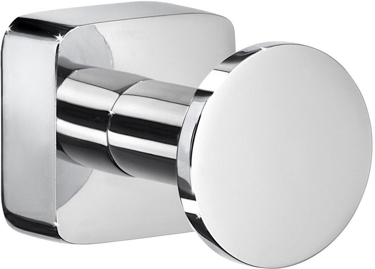 HANDTUCHHALTER 1,8/1,8/2,5 cm  - Chromfarben, Basics, Metall (1,8/1,8/2,5cm)