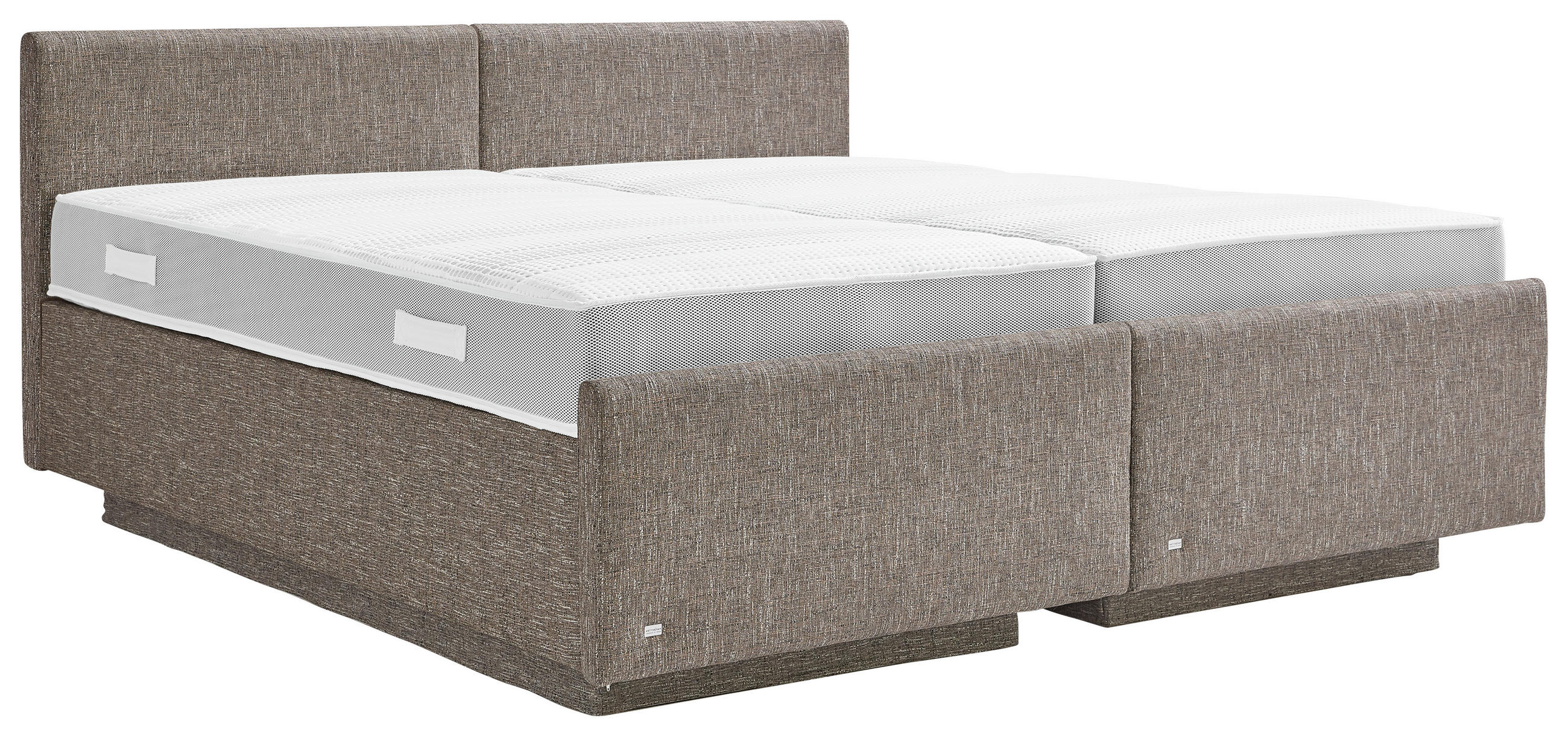 POLSTERBETT 200/200 cm  Grau  - Weiss/Grau, Basics, Holz/Textil (200/200cm) - RUF Betten