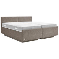 POLSTERBETT Lattenroste, Matratzen Grau 180/200 cm  - Weiß/Grau, Basics, Holz/Textil (180/200cm) - RUF Betten