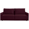 SCHLAFSOFA in Webstoff Weinrot  - Weinrot/Schwarz, Design, Kunststoff/Textil (217/95/110cm) - Livetastic