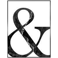 BILD Text Schwarz, Weiß  - Schwarz/Weiß, KONVENTIONELL, Holzwerkstoff (30/40/2cm) - Reinders!