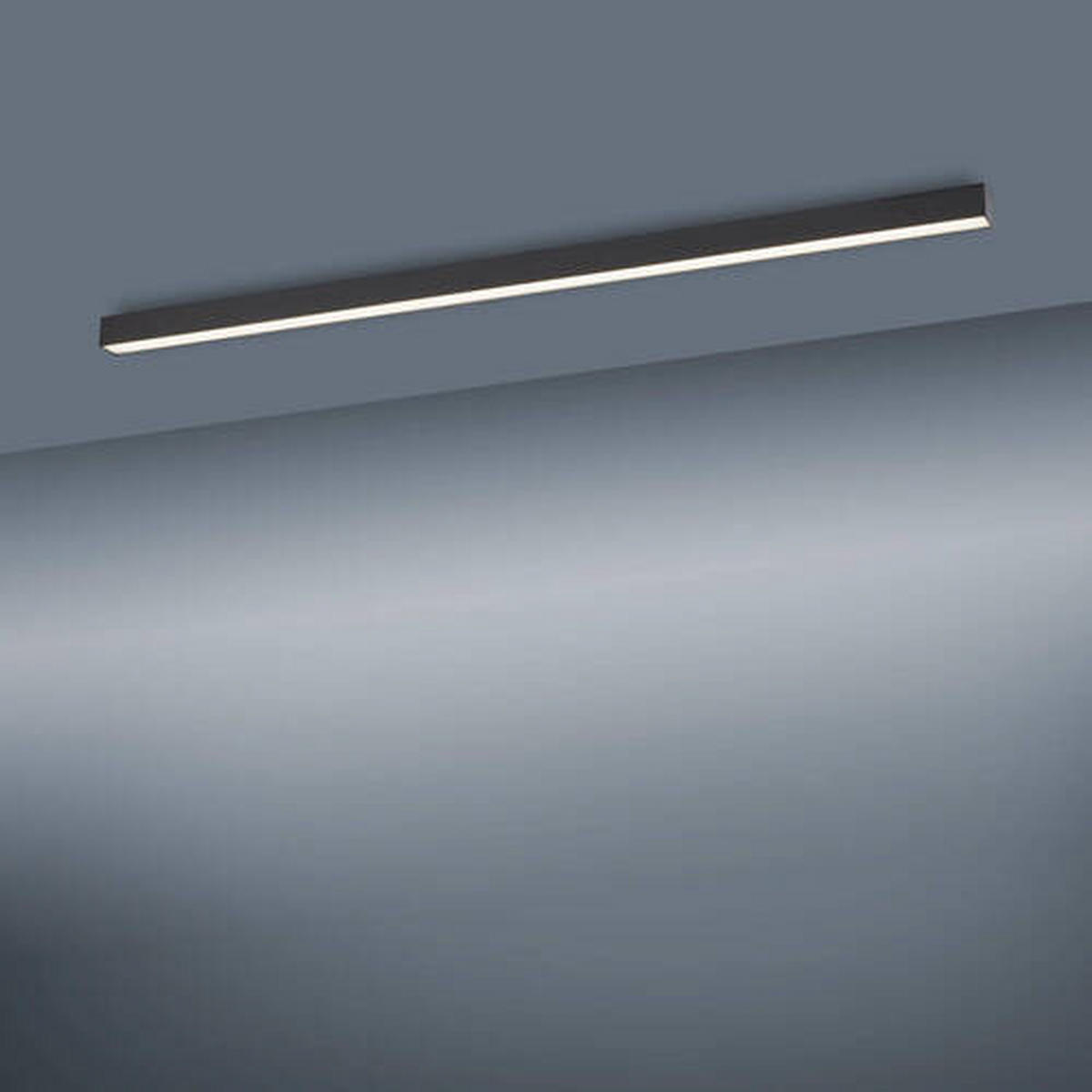 STROPNÍ LED SVÍTIDLO, 110/3,8/3,9 cm - antracitová, Design, kov/plast (110/3,8/3,9cm)
