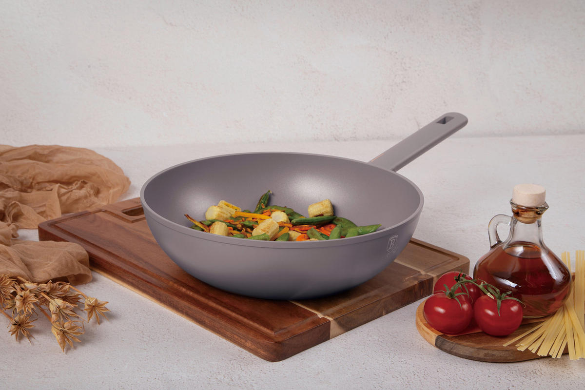 WOK 28 cm  - bézs, Basics, fém (28cm)