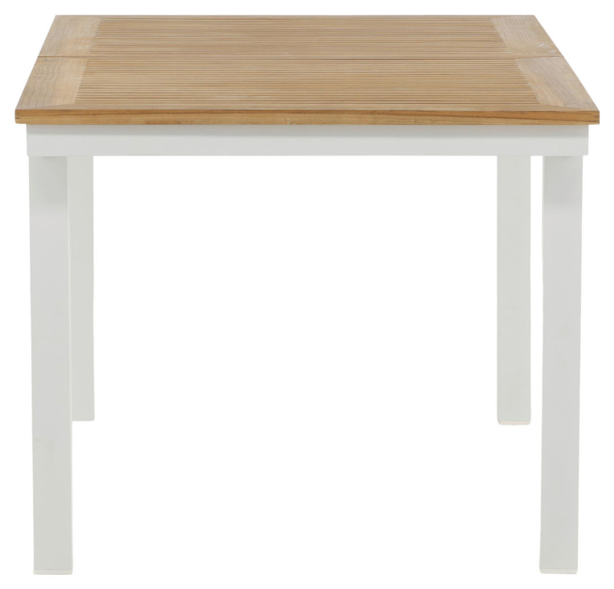 GARTENTISCH Metall Weiß rechteckig  - Weiß, KONVENTIONELL, Holz/Metall (160/90/75cm) - Gardenson