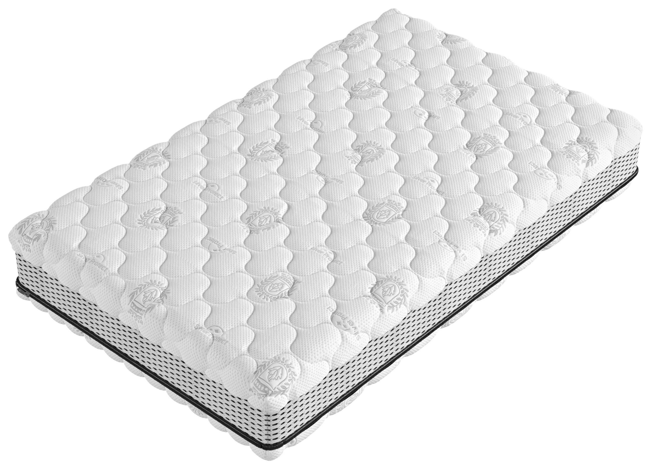 MATRACE Z VISCO PĚNY, 140/200 cm - bílá/černá, Basics, textil (140/200cm) - P & B
