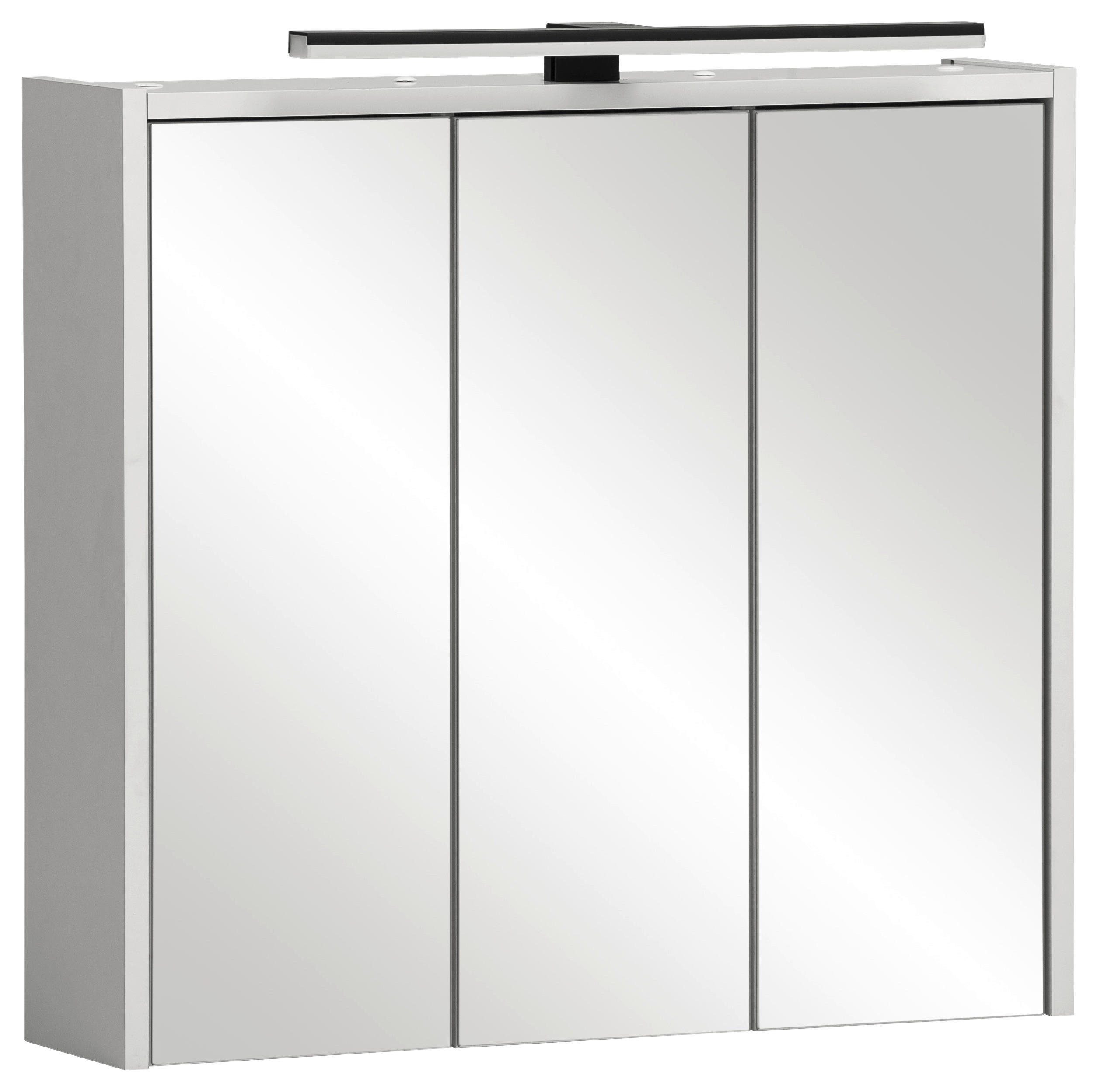 SPIEGELSCHRANK 65/62,7/16 cm  - Weiß, MODERN, Glas/Holzwerkstoff (65/62,7/16cm) - Stylife