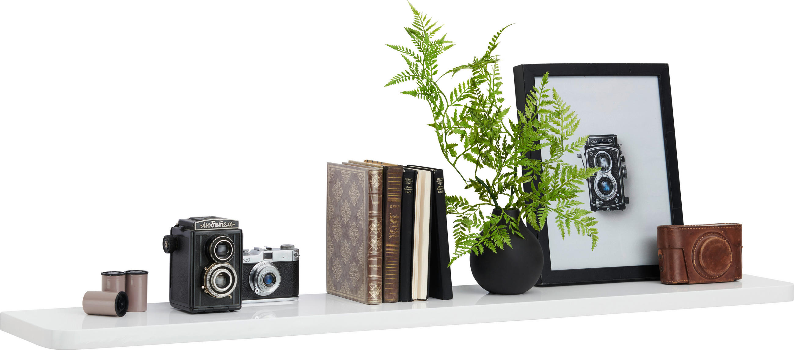 WANDBOARD Weiß  - Weiß, Basics, Holzwerkstoff (120/2,5/20cm) - Xora