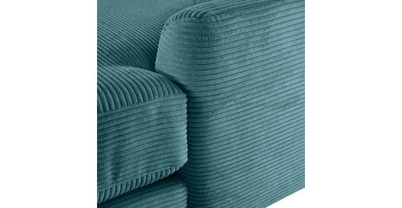 ECKSOFA Petrol Cord  - Petrol/Schwarz, Design, Kunststoff/Textil (240/175cm) - Landscape