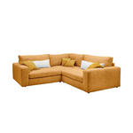 ECKSOFA  in Chenille Currygelb  248/248 cm  - Currygelb/Creme, KONVENTIONELL, Kunststoff/Textil (248/248cm) - Carryhome