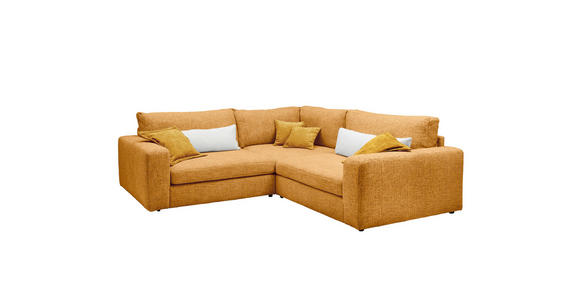 ECKSOFA  in Chenille Currygelb  248/248 cm  - Currygelb/Creme, KONVENTIONELL, Kunststoff/Textil (248/248cm) - Carryhome