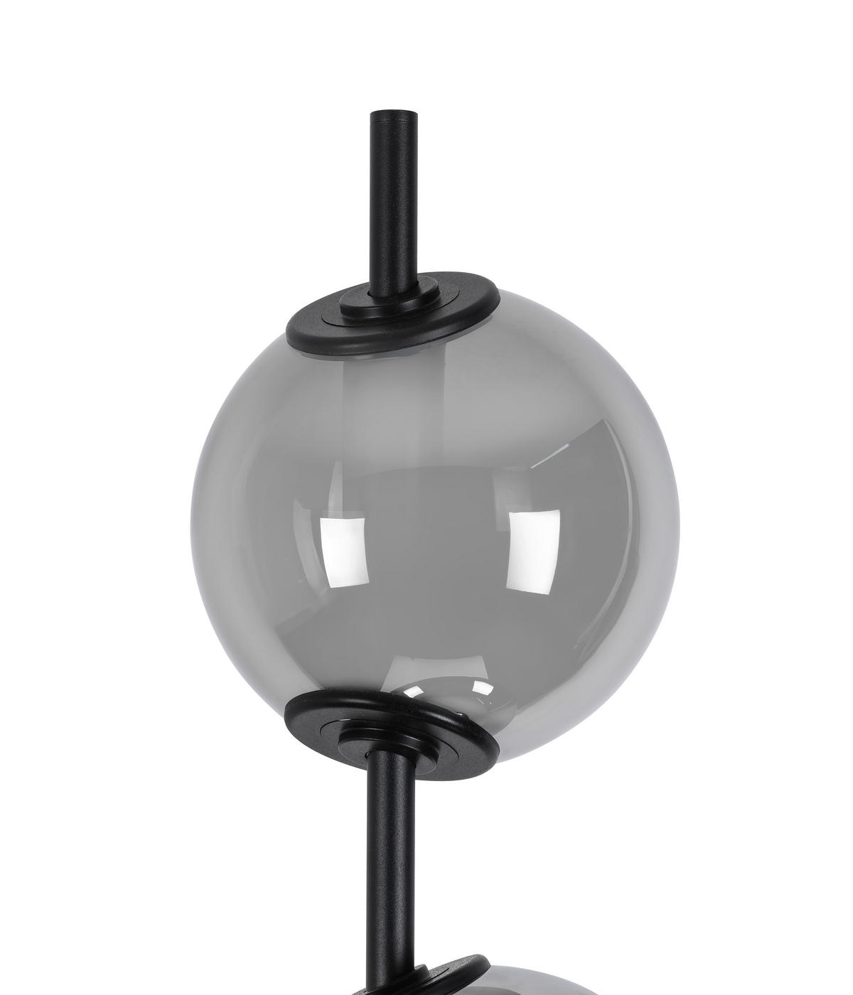 LED-STEHLEUCHTE - Chromfarben/Schwarz, Design, Glas/Kunststoff (34/168cm) - Dieter Knoll