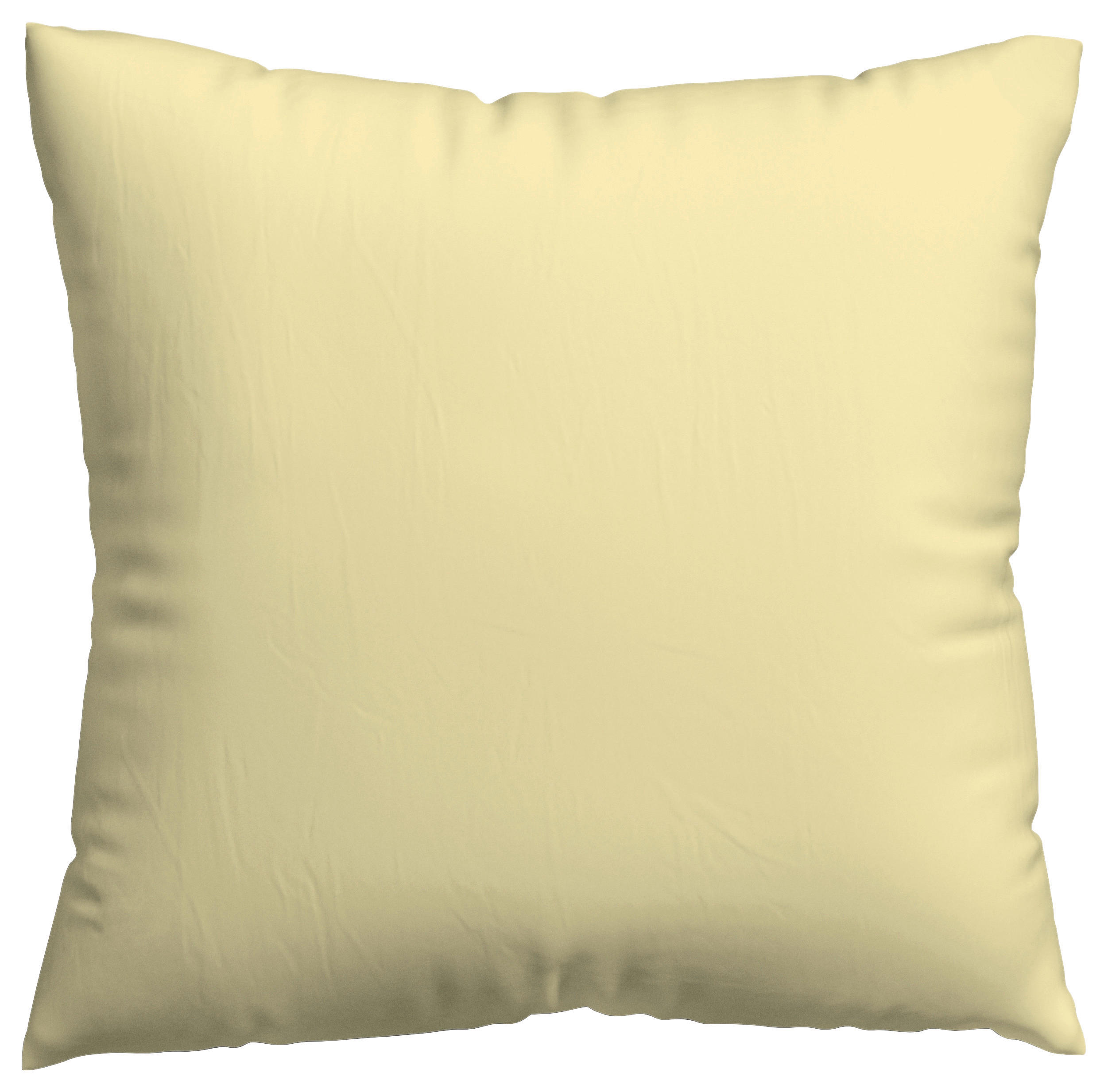 KISSENHÜLLE KNITTED JERSEY 40/40 cm  - Hellgelb, Basics, Textil (40/40cm) - Schlafgut