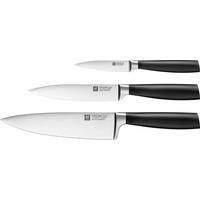MESSERSET Crave 3-teilig  - Edelstahlfarben/Schwarz, Basics, Kunststoff/Metall (25,4/35,6/2,5cm) - Zwilling