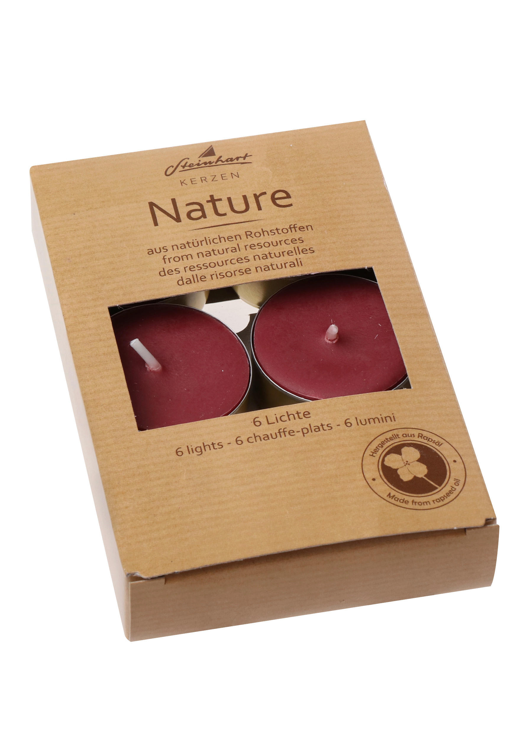 TEELICHTSET  - Rot, Basics (8/12cm)