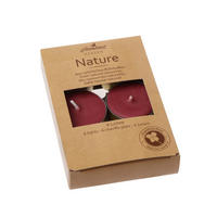 TEELICHTSET  - Rot, Basics (8/12cm)