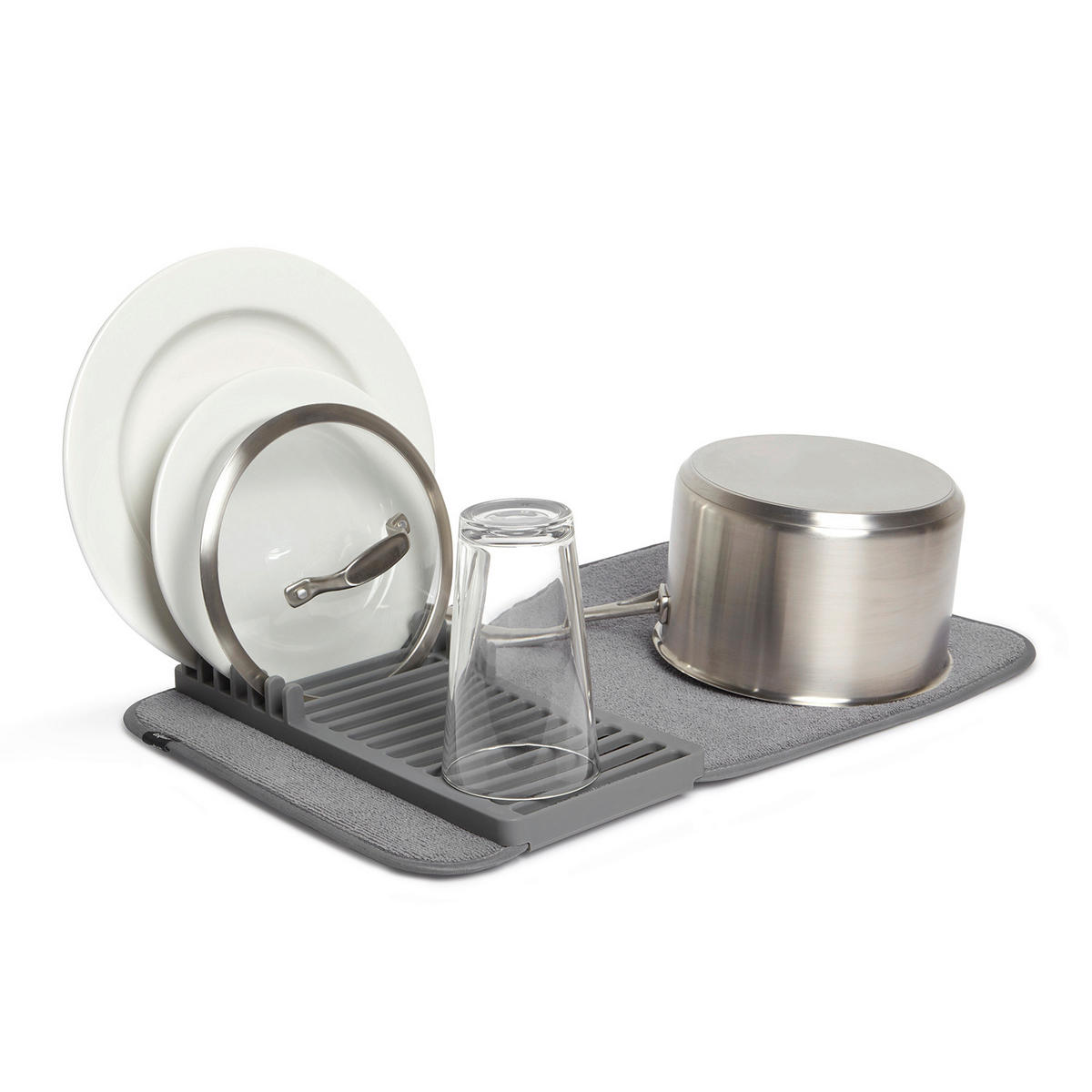 OCEĐIVAČ POSUĐA  - siva, Konvencionalno, tekstil/plastika (34,29	/20,32/5,08cm) - Umbra