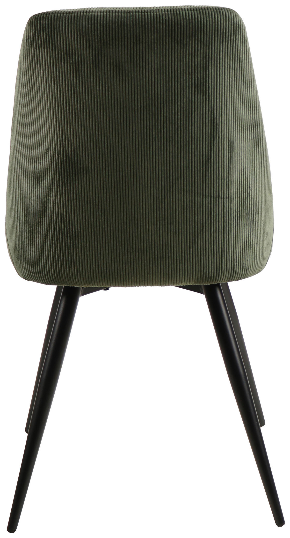 STUHL Cord Grün Pappel Sperrholz  - Schwarz/Grün, MODERN, Holz/Textil (49/88/59cm) - MID.YOU