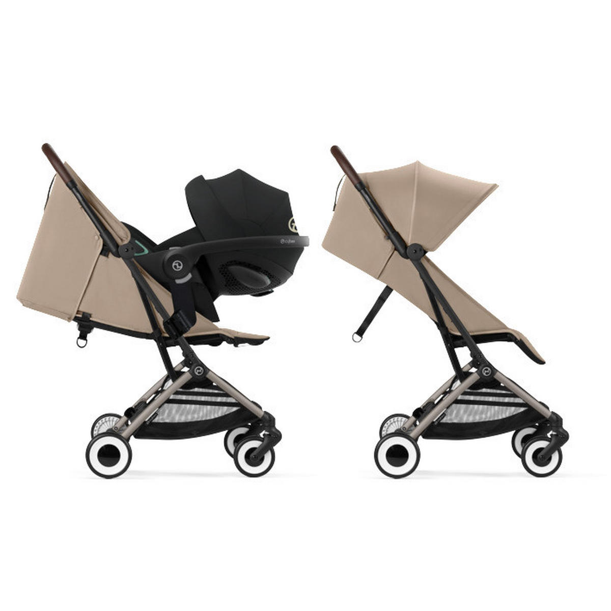 KIŠOBRAN KOLICA  Orfeo  - bež/taupe, Basics, tekstil/plastika (77/52/102cm) - Cybex