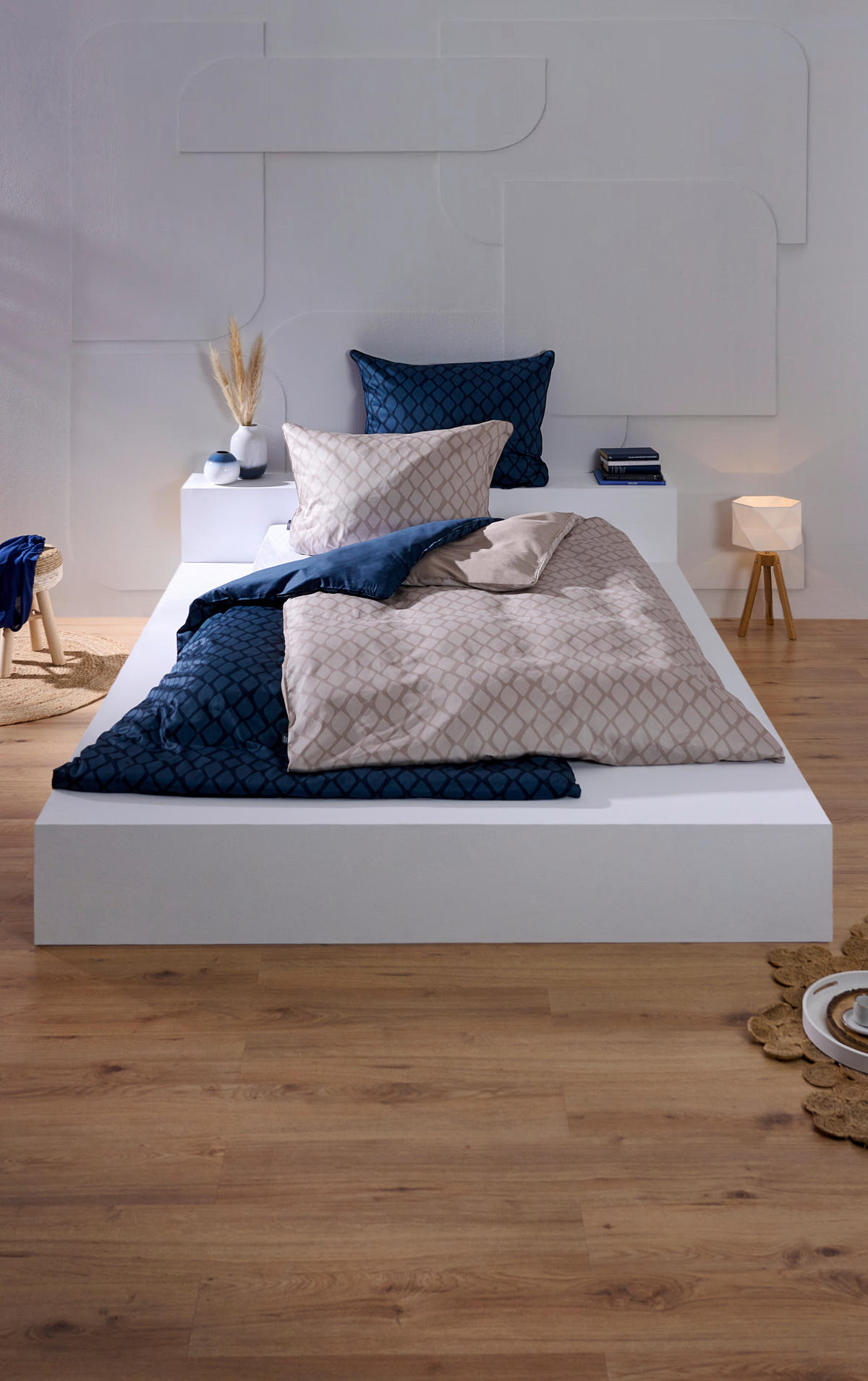 WENDEBETTWÄSCHE STRIPES DK Satin 140/200 cm  - Anthrazit, Design, Textil (140/200cm) - Dieter Knoll