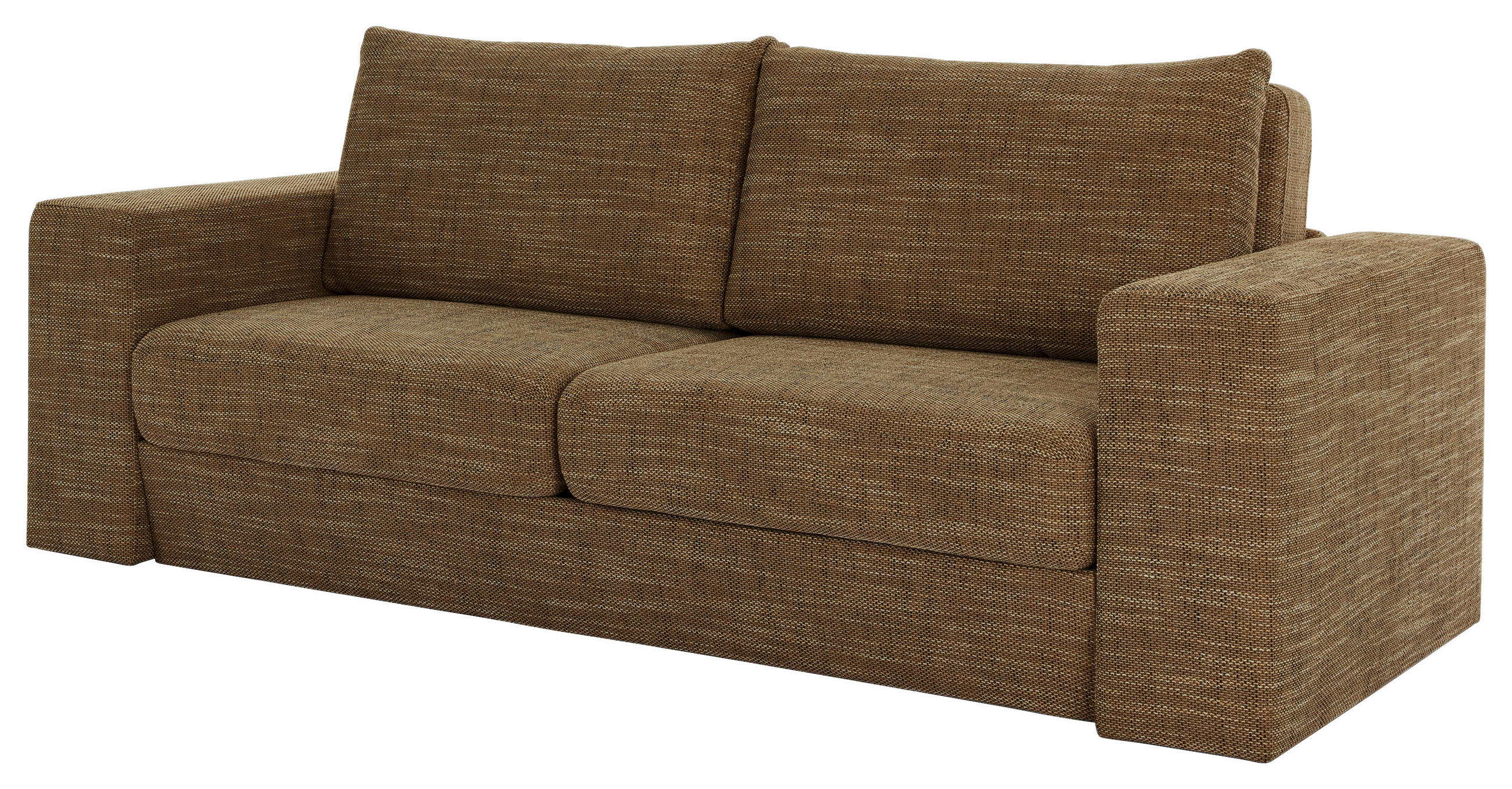 ZWEISITZER-SOFA Webstoff Braun - Schwarz/Braun, Design, Kunststoff/Textil (172/96/107cm) - LOOKS by W.Joop