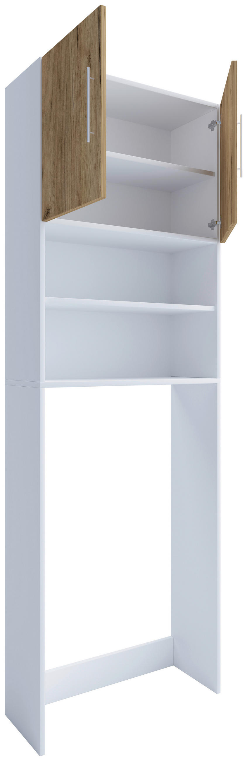 WASCHMASCHINENSCHRANK 64/190/25 cm  in Weiss, Honigeiche  - Honigeiche/Weiss, Modern, Holzwerkstoff/Kunststoff (64/190/25cm) - MID.YOU