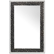 ZRCADLO, obdélníkové - černá/barvy stříbra, Design, kompozitní dřevo/sklo (80/120/4,4cm) - Xora