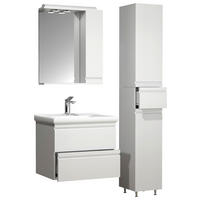 BADEZIMMER 4-teilig  in 90 cm  - Weiß, MODERN, Glas/Keramik (90cm) - MID.YOU