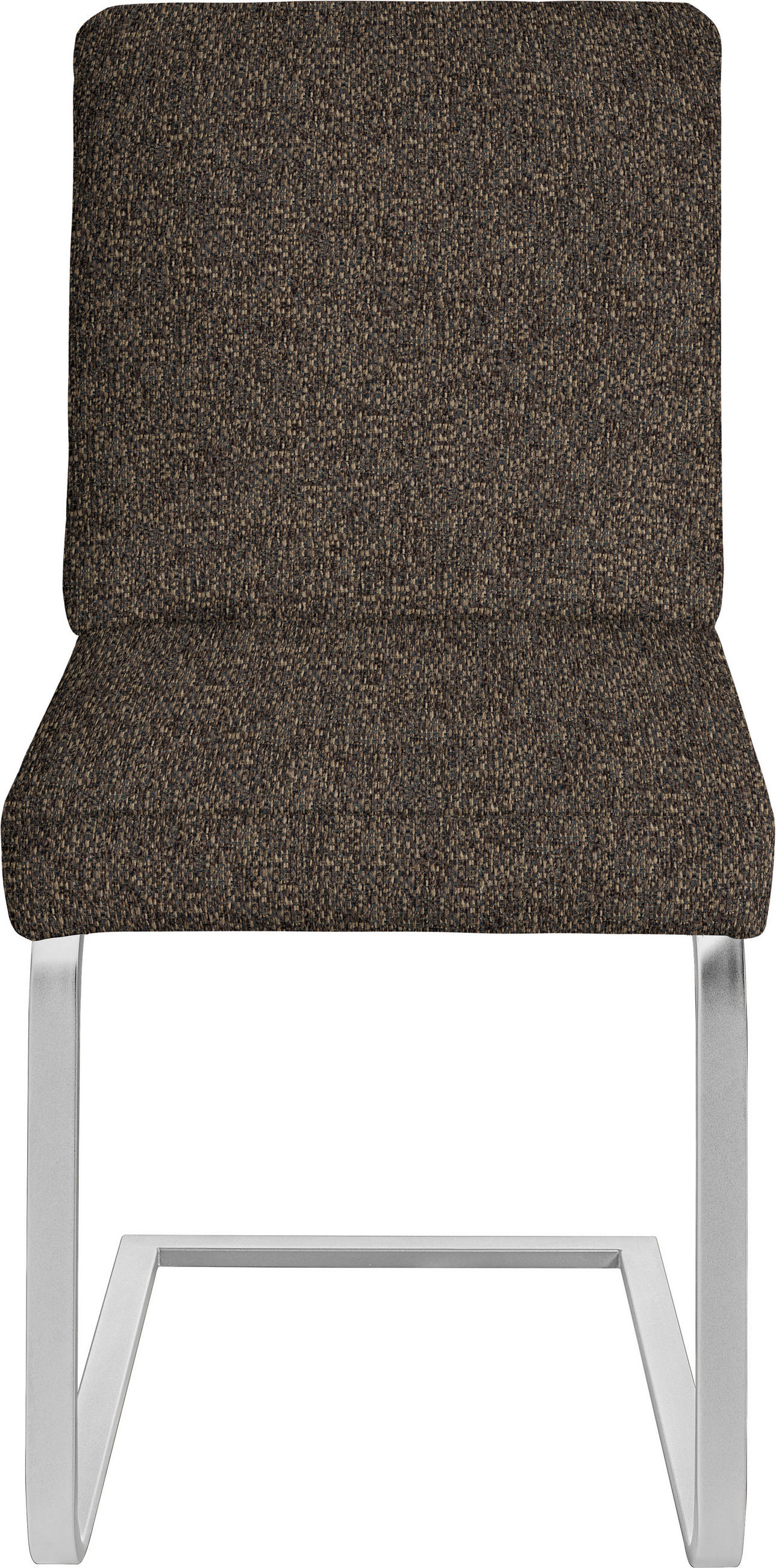 SCHWINGSTUHL  in Stahl Chenille  - Chromfarben/Braun, Design, Textil/Metall (46/92/60cm) - Dieter Knoll