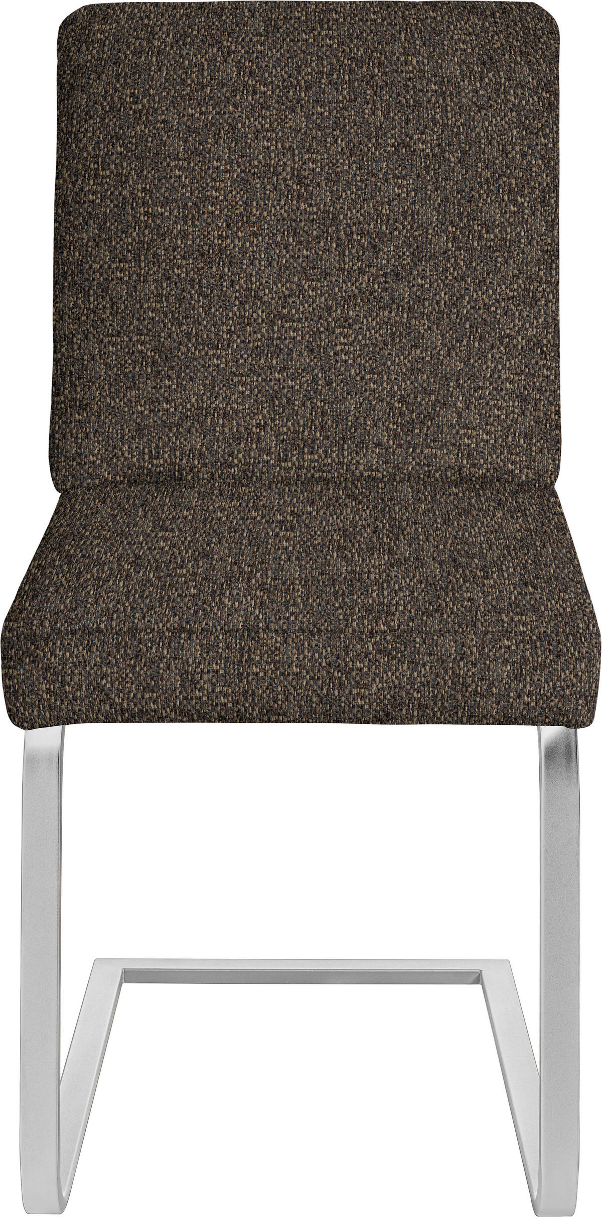 SCHWINGSTUHL  in Stahl Chenille  - Chromfarben/Braun, Design, Textil/Metall (46/92/60cm) - Dieter Knoll