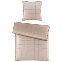 BETTWÄSCHESET Satin 160/210 cm  50 cm/70 cm  - Beige, Design, Textil (160/210cm) - Dieter Knoll