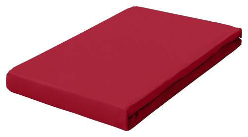 Schlafgut Spannbetttuch Frottex Dunkelrot 100x200 cm