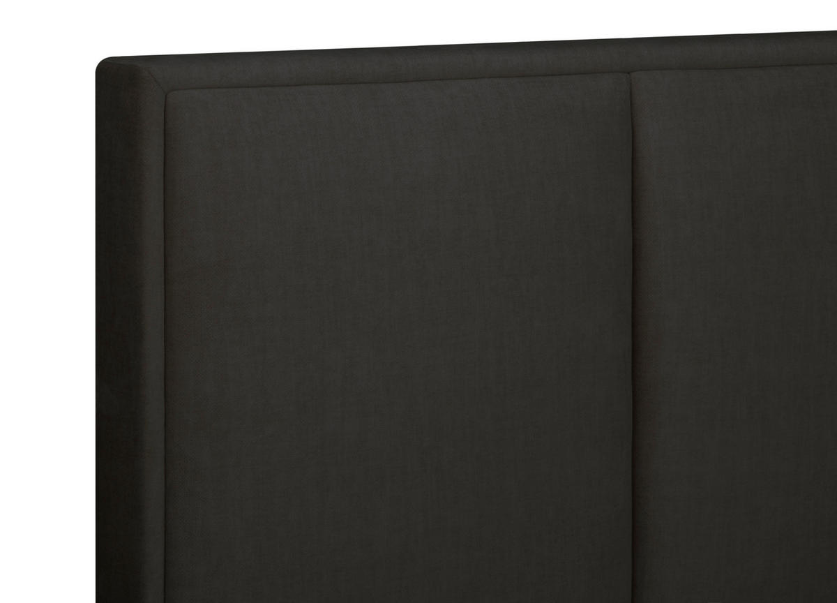BOXSPRINGBETT 180/200 cm  in Anthrazit  - Anthrazit/Alufarben, Modern, Textil (180/200cm) - MID.YOU
