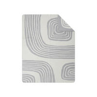 TAKARÓ 150/200 cm  - fehér/szürke, Basics, textil (150/200cm)