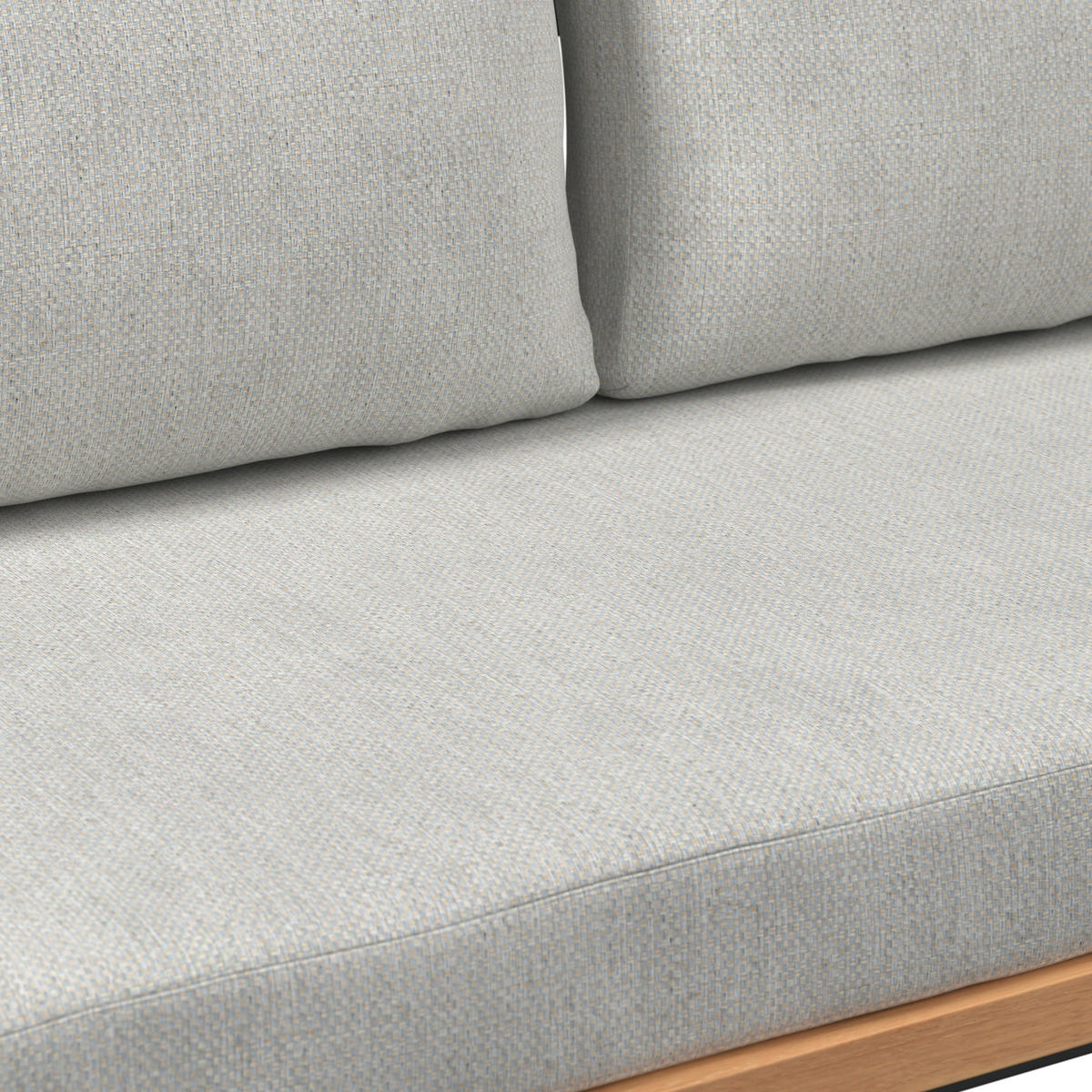 LOUNGEGARNITUR 3-teilig  253/254 cm  Teakholz Aluminium  - Schwarz/Teakfarben, MODERN, Holz/Textil (253/254cm) - Ambia Garden