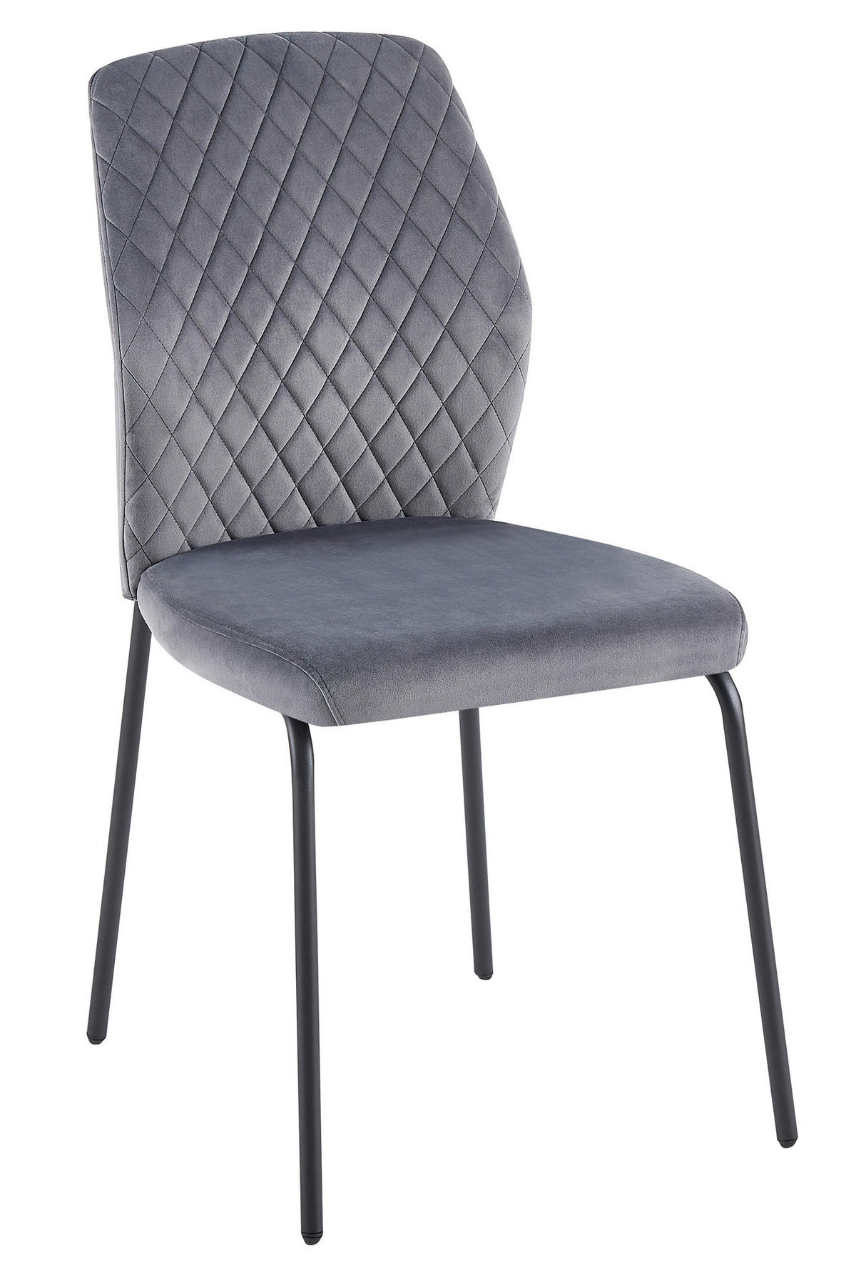 SADA STOLIČIEK 2 kus - čierna/sivá, Modern, kov/textil (46,5/92/56,5cm) - Livetastic