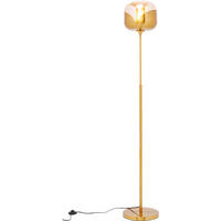 STEHLEUCHTE  25/160/25 cm   - Goldfarben, Design, Glas/Metall (25/160/25cm) - Kare-Design